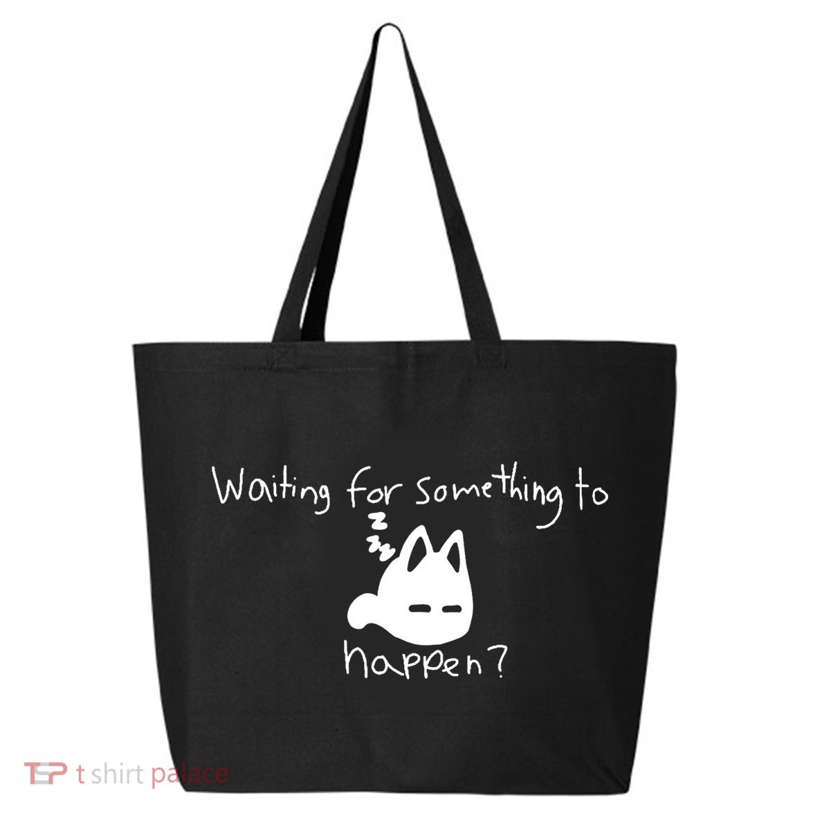 Cat Lover Waiting For Something To Happen Omori Cat Inspired 25L Jumbo Tote