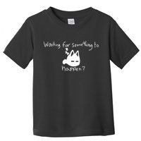 Cat Lover Waiting For Something To Happen Omori Cat Inspired Toddler T-Shirt