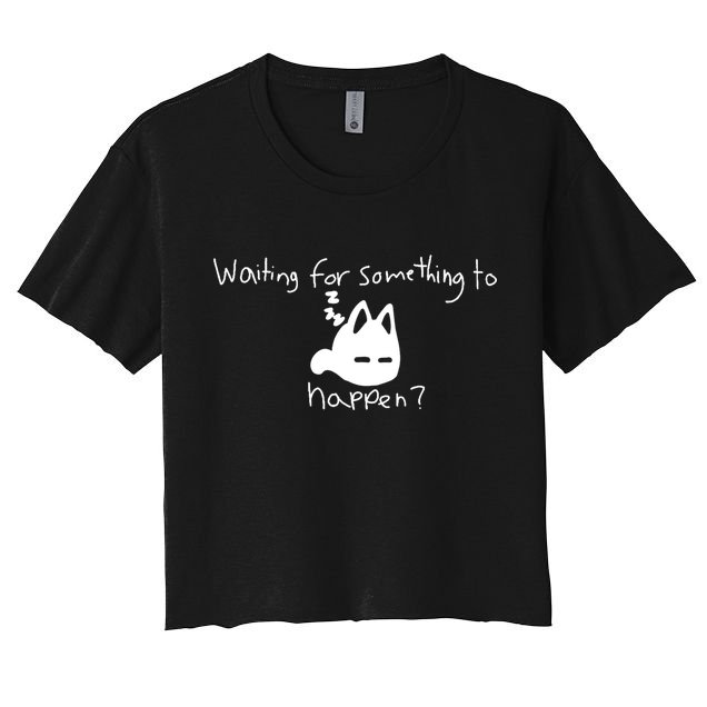 Cat Lover Waiting For Something To Happen Omori Cat Inspired Crop Top