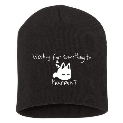 Cat Lover Waiting For Something To Happen Omori Cat Inspired Short Acrylic Beanie