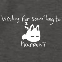 Cat Lover Waiting For Something To Happen Omori Cat Inspired Vector Backpack