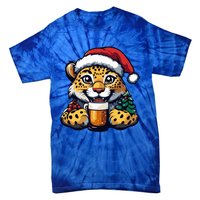 Christmas Leopard With Beer Xmas Funny Party Meaningful Gift Tie-Dye T-Shirt