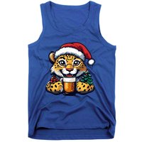 Christmas Leopard With Beer Xmas Funny Party Meaningful Gift Tank Top