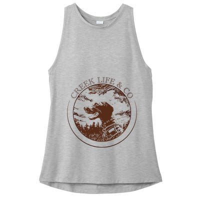 Creek Life With K.E.L.C.E Ladies PosiCharge Tri-Blend Wicking Tank