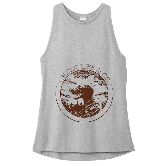 Creek Life With K.E.L.C.E Ladies PosiCharge Tri-Blend Wicking Tank