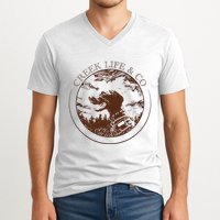 Creek Life With K.E.L.C.E V-Neck T-Shirt