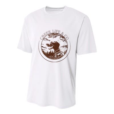 Creek Life With K.E.L.C.E Youth Performance Sprint T-Shirt