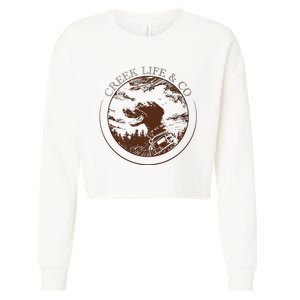 Creek Life With K.E.L.C.E Cropped Pullover Crew