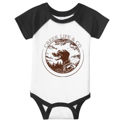 Creek Life With K.E.L.C.E Infant Baby Jersey Bodysuit
