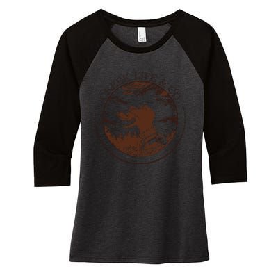 Creek Life With K.E.L.C.E Women's Tri-Blend 3/4-Sleeve Raglan Shirt