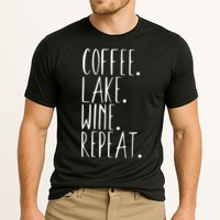 Coffee Lake Wine Repeat Gift Cooling Performance Crew T-Shirt