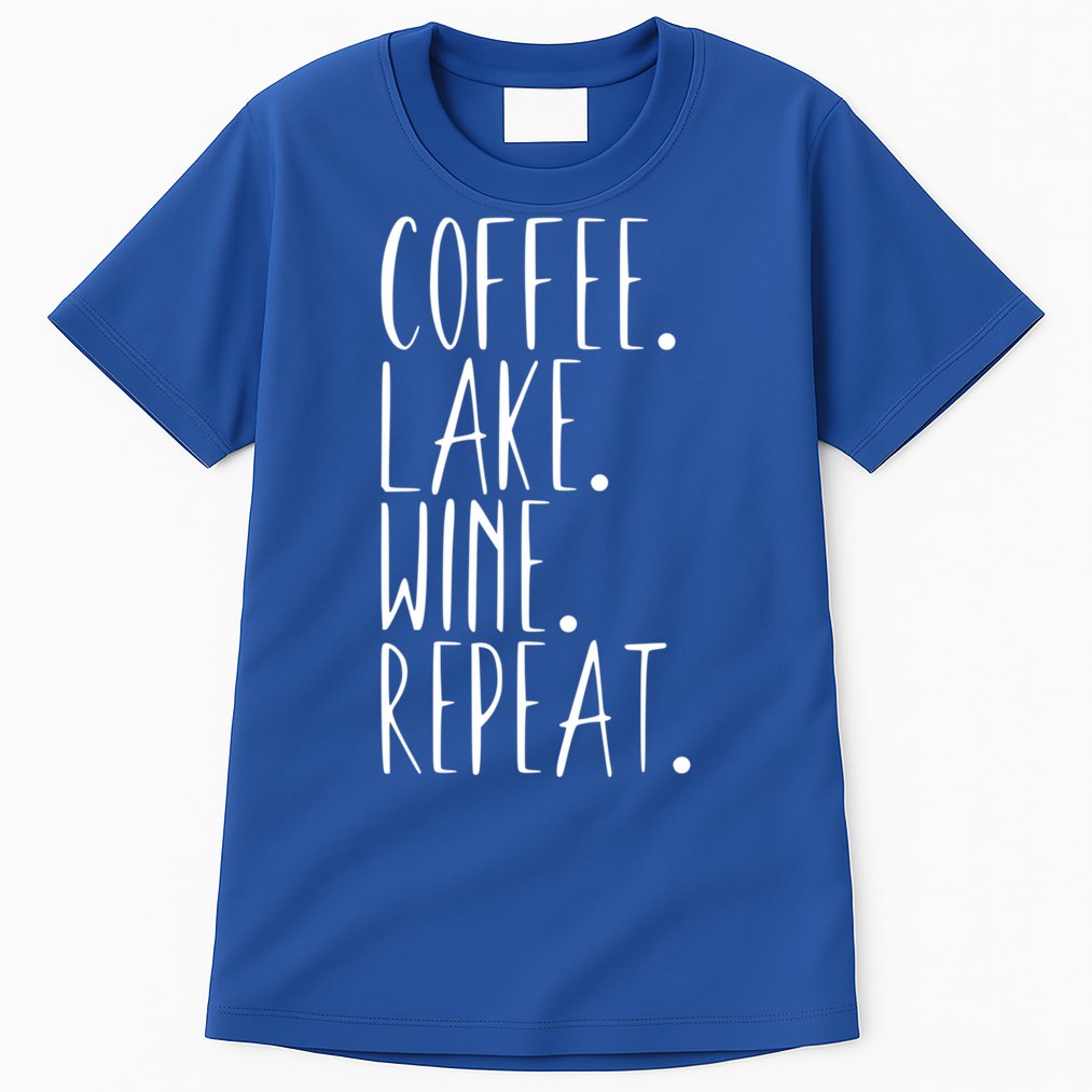 Coffee Lake Wine Repeat Gift Tall T-Shirt
