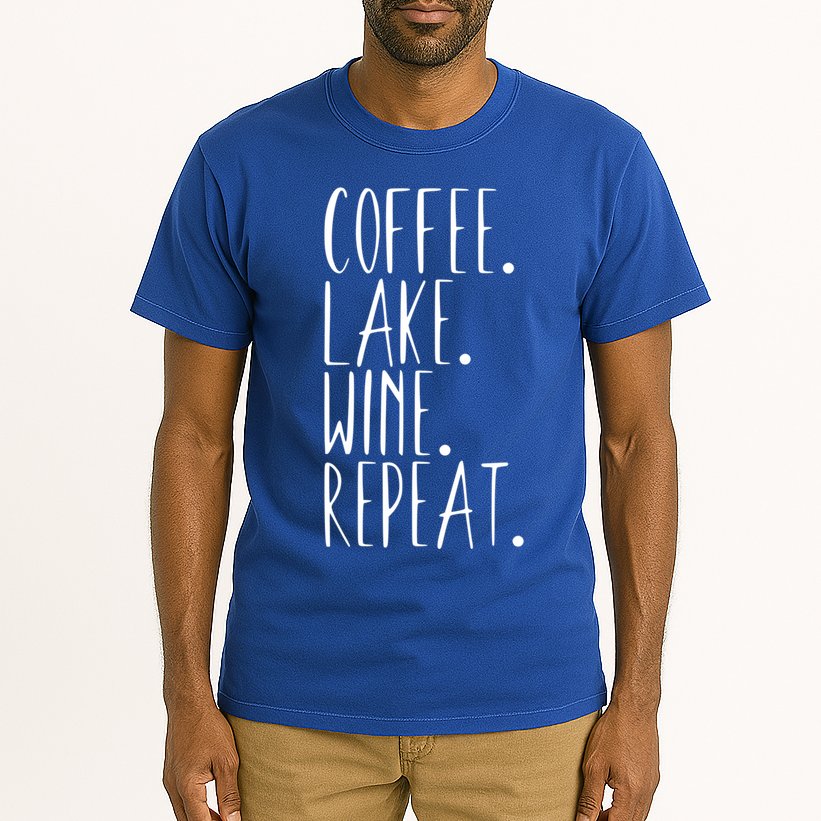 Coffee Lake Wine Repeat Gift Tall T-Shirt
