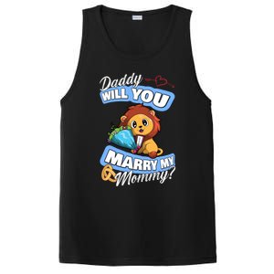 Cute Lion Wedding Offer Daddy Will You Marry My Mommy Gift PosiCharge Competitor Tank