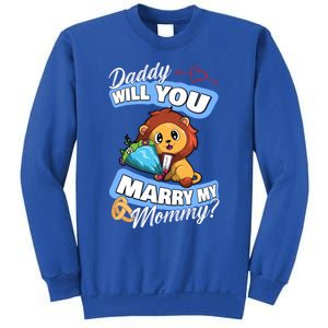 Cute Lion Wedding Offer Daddy Will You Marry My Mommy Gift Sweatshirt