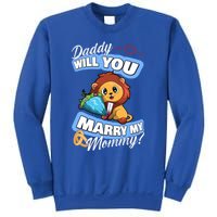 Cute Lion Wedding Offer Daddy Will You Marry My Mommy Gift Sweatshirt