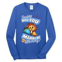 Cute Lion Wedding Offer Daddy Will You Marry My Mommy Gift Tall Long Sleeve T-Shirt