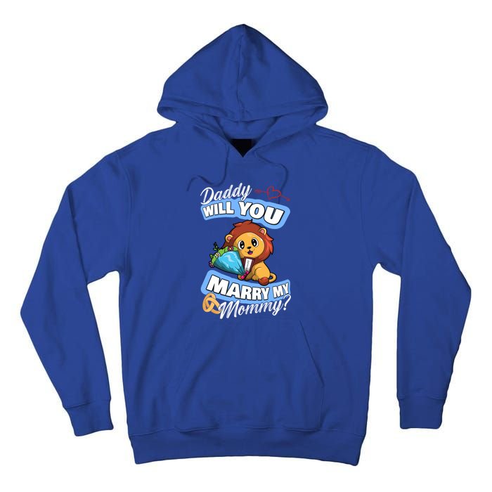 Cute Lion Wedding Offer Daddy Will You Marry My Mommy Gift Tall Hoodie