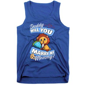 Cute Lion Wedding Offer Daddy Will You Marry My Mommy Gift Tank Top