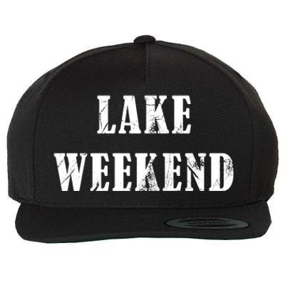 Cute Lake Weekend Gift Wool Snapback Cap