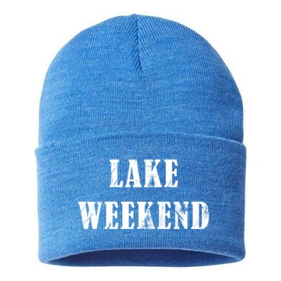 Cute Lake Weekend Gift Sustainable Knit Beanie