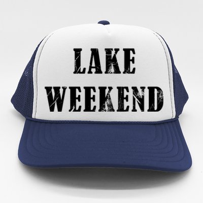 Cute Lake Weekend Gift Trucker Hat