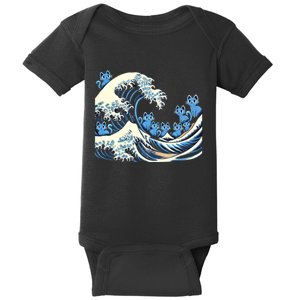 Cat Ladies Wave Of Blue Design Blue Cats Wave For Kamala Funny Baby Bodysuit