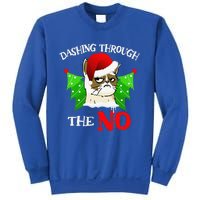 Cat Lover Xmas Dashing Through Grumpy Cats The No Christmas Sweatshirt