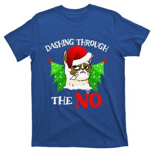 Cat Lover Xmas Dashing Through Grumpy Cats The No Christmas T-Shirt