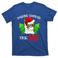 Cat Lover Xmas Dashing Through Grumpy Cats The No Christmas T-Shirt