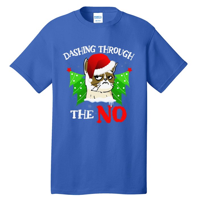 Cat Lover Xmas Dashing Through Grumpy Cats The No Christmas Tall T-Shirt