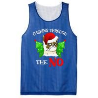 Cat Lover Xmas Dashing Through Grumpy Cats The No Christmas Mesh Reversible Basketball Jersey Tank