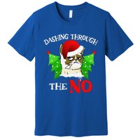 Cat Lover Xmas Dashing Through Grumpy Cats The No Christmas Premium T-Shirt