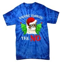 Cat Lover Xmas Dashing Through Grumpy Cats The No Christmas Tie-Dye T-Shirt