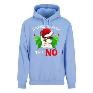 Cat Lover Xmas Dashing Through Grumpy Cats The No Christmas Unisex Surf Hoodie