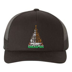 Chess Lover Xmas Merry Chessmas Christmas Tree Yupoong Adult 5-Panel Trucker Hat