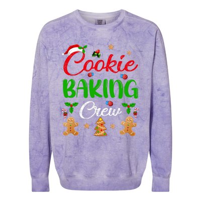 Cooking Lover Xmas Pajama Funny Cookie Baking Crew Christmas Colorblast Crewneck Sweatshirt