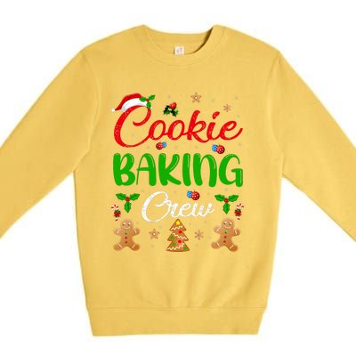 Cooking Lover Xmas Pajama Funny Cookie Baking Crew Christmas Premium Crewneck Sweatshirt