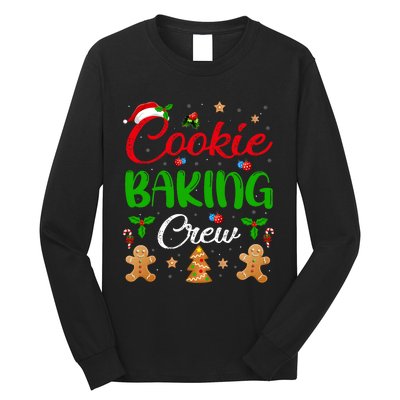 Cooking Lover Xmas Pajama Funny Cookie Baking Crew Christmas Long Sleeve Shirt