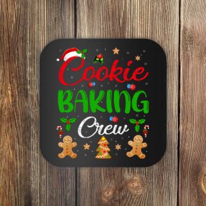 Cooking Lover Xmas Pajama Funny Cookie Baking Crew Christmas Coaster