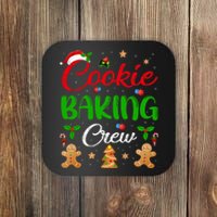 Cooking Lover Xmas Pajama Funny Cookie Baking Crew Christmas Coaster