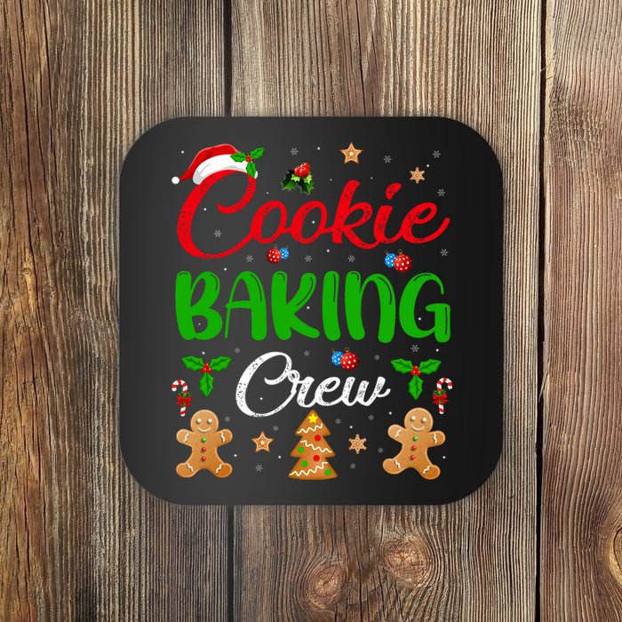 Cooking Lover Xmas Pajama Funny Cookie Baking Crew Christmas Coaster