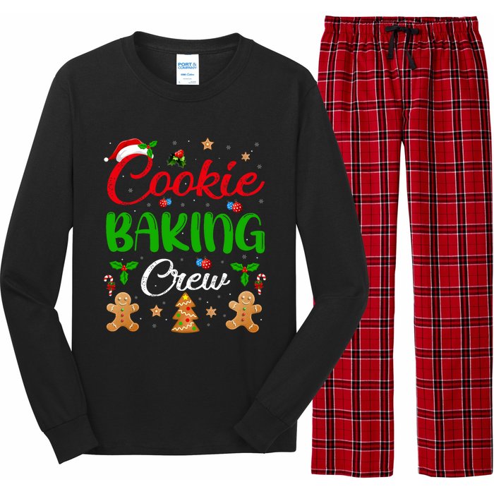 Cooking Lover Xmas Pajama Funny Cookie Baking Crew Christmas Long Sleeve Pajama Set