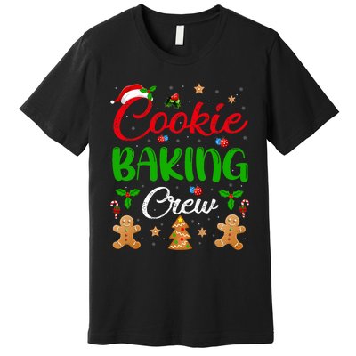 Cooking Lover Xmas Pajama Funny Cookie Baking Crew Christmas Premium T-Shirt