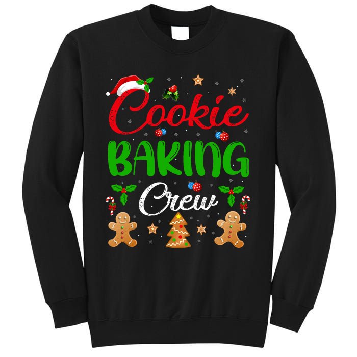 Cooking Lover Xmas Pajama Funny Cookie Baking Crew Christmas Tall Sweatshirt