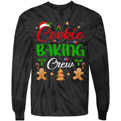 Cooking Lover Xmas Pajama Funny Cookie Baking Crew Christmas Tie-Dye Long Sleeve Shirt