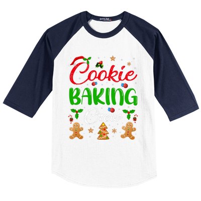 Cooking Lover Xmas Pajama Funny Cookie Baking Crew Christmas Baseball Sleeve Shirt