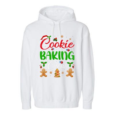 Cooking Lover Xmas Pajama Funny Cookie Baking Crew Christmas Garment-Dyed Fleece Hoodie