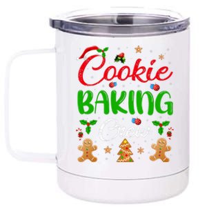 Cooking Lover Xmas Pajama Funny Cookie Baking Crew Christmas 12 oz Stainless Steel Tumbler Cup