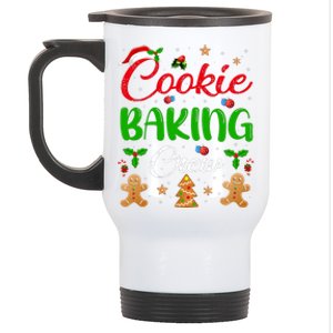 Cooking Lover Xmas Pajama Funny Cookie Baking Crew Christmas Stainless Steel Travel Mug